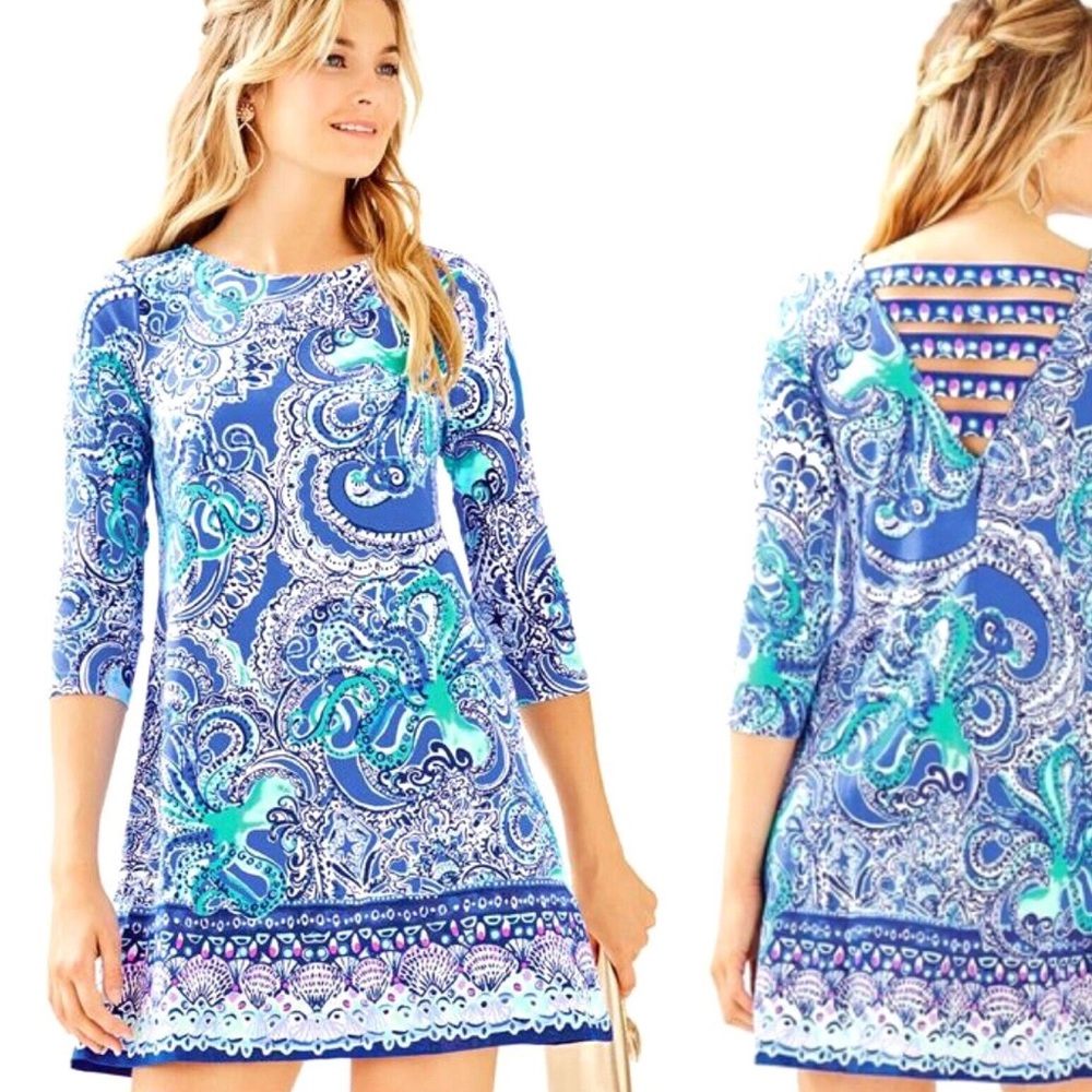 Ophelia Dress in Coastal Blue